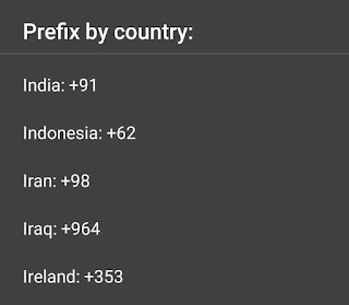 Add country code prefix