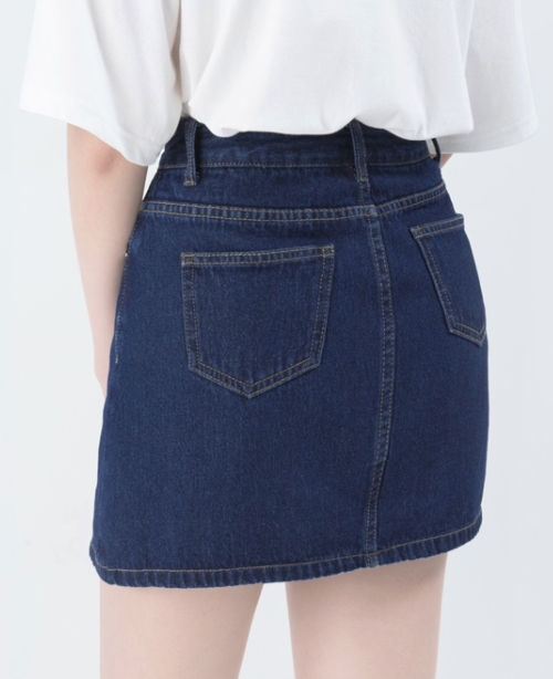 [Mixxmix] 5-Pocket Mini Denim Skirt | KSTYLICK - Latest Korean Fashion ...