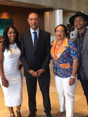 Photos of Ben Murray-Bruce and his family at the BET awards