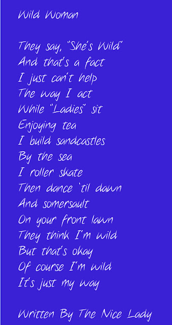 the nice lady "wild Woman" poem