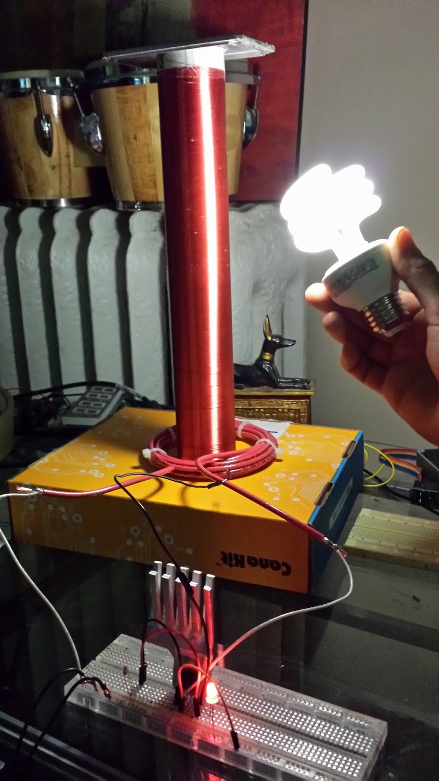 Grounded to Earth Wireless power with a slayer/exciter circuit