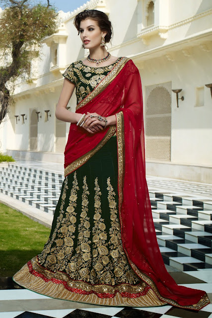 Green Color Lehenga Designs for your Sangeet Ceremony