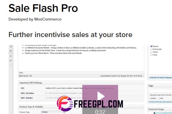 WooCommerce Sale Flash Pro WordPress Plugin Free Download