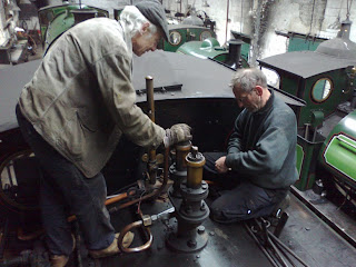 Peter & Ian checking valves on Twizell