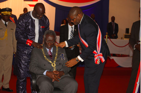 Kufuor Honored With The Highest Award In Liberia