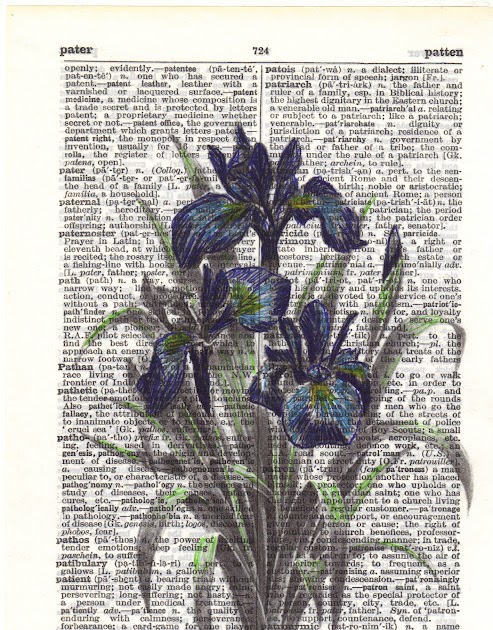 Kimspirations: Botanical Prints on Old Dictionary Pages