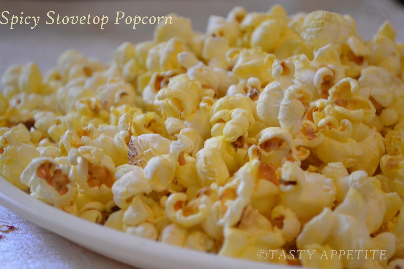 Spicy Buttered Popcorn Snack