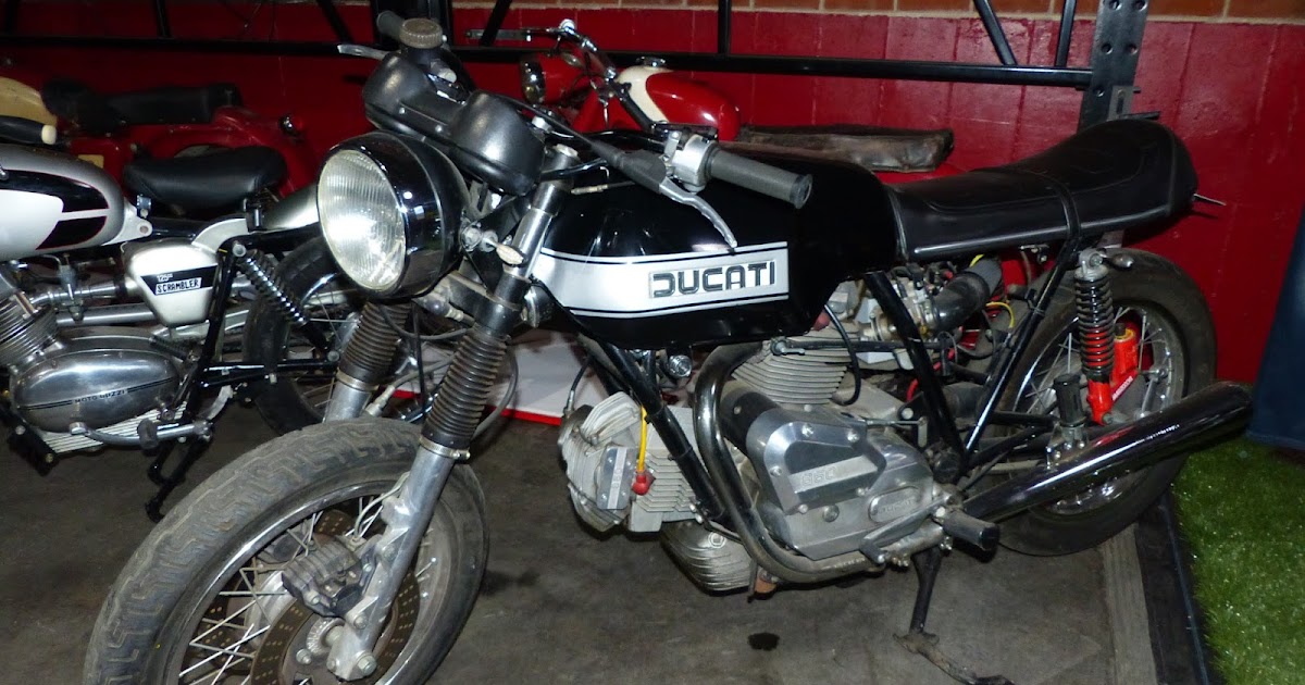 OldMotoDude Ducati 860 in the showroom at Erico Motorsports Denver, Co.