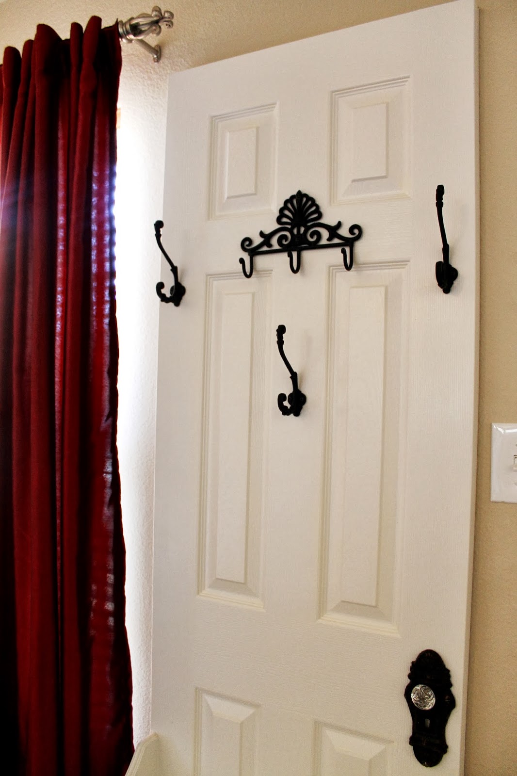 HARMONizing DIY Hall Tree from Old Door