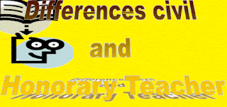 Differences civil and Honorary Teacher