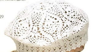 Boina de encaje al crochet