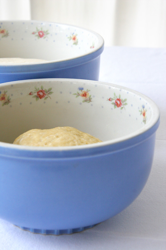 Nessy Designs Rising Dough in Vintage Bowls