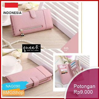NAG090 A1 Dompet Wanita Lucu Elegan Bahan Taiga Koin Bmgshop