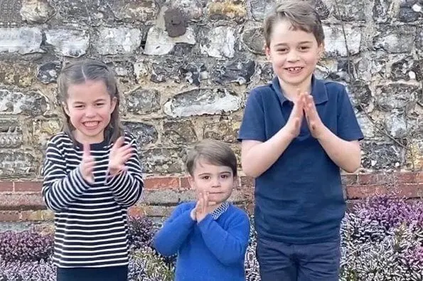 Prince George, Princess Charlotte, and Prince Louis took part in the applause too. Duke and Duchess of Cambridge. Kate Middleton