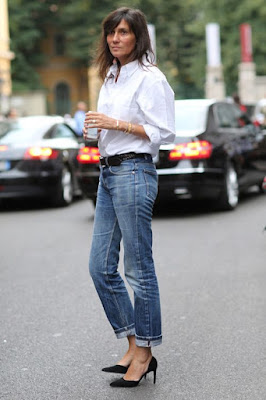 White Shirt and Blue Jeans  by Cool Chic Style Fashion