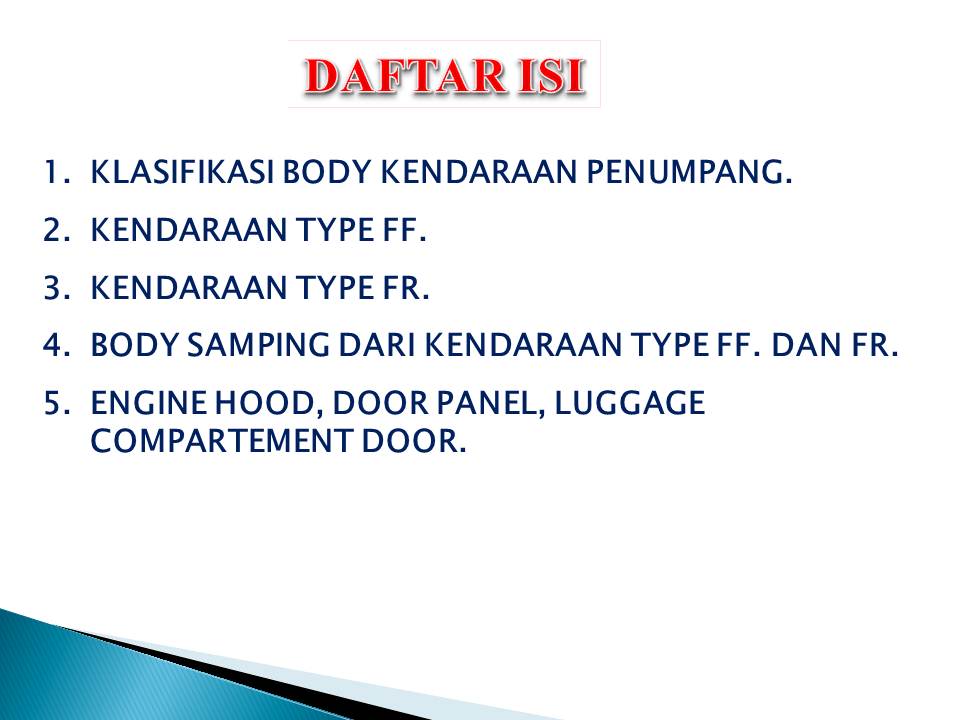 Informasi Teknik: KONSTRUKSI BODY KENDARAAN