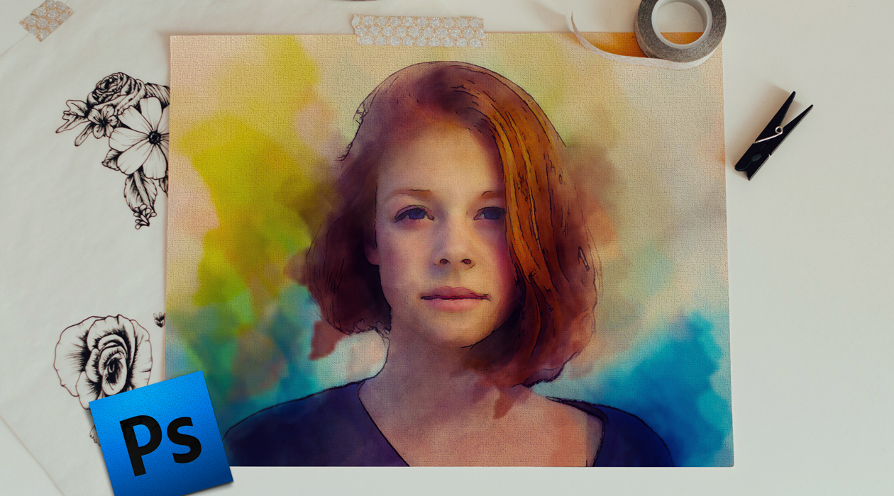 Awesome Watercolor Painting Effect in dR Design Resources