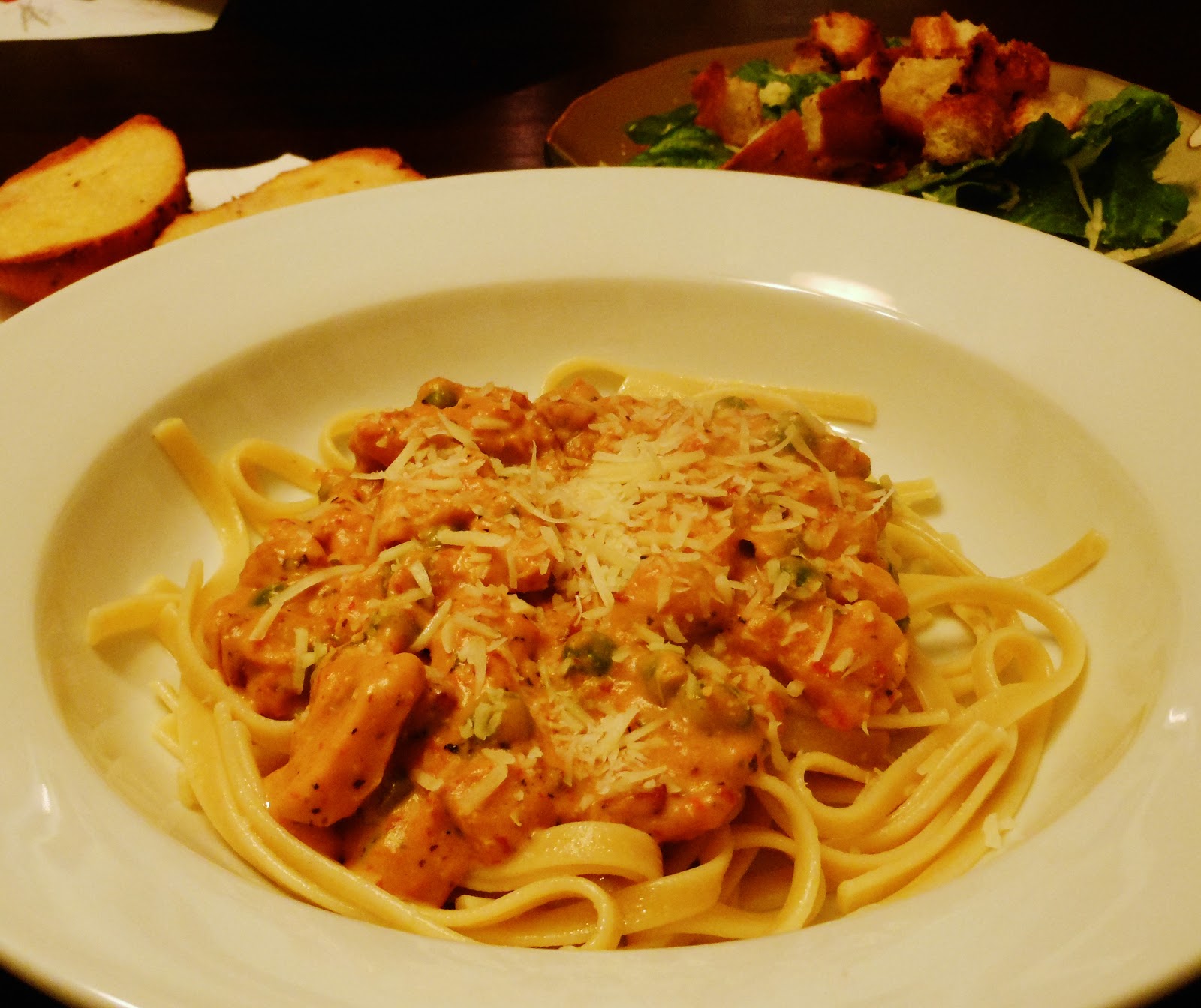 A Dynamite Bite Chicken Carbonara Alfredo