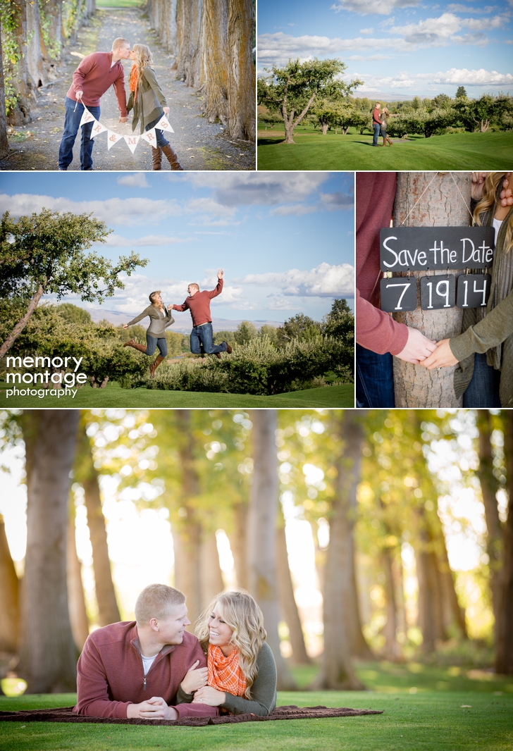 Apple Tree Golf Course and Yakima Engagement - Trelby and Michael