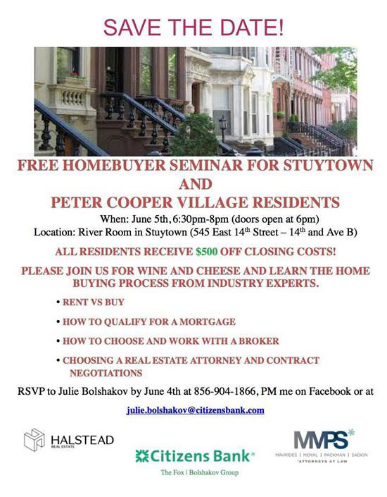 The Stuyvesant Town Report Free Advertisement!