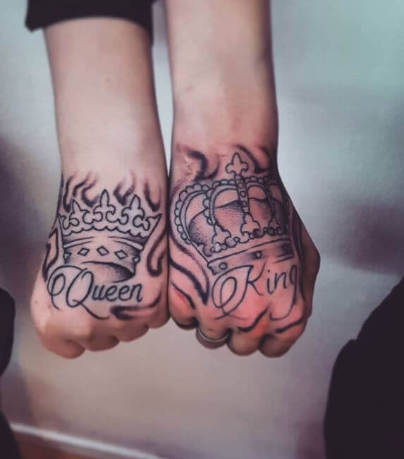 Kings hands. King and Queen hand holding. Perfume couple Queen and King. Tattoo for Wedding.