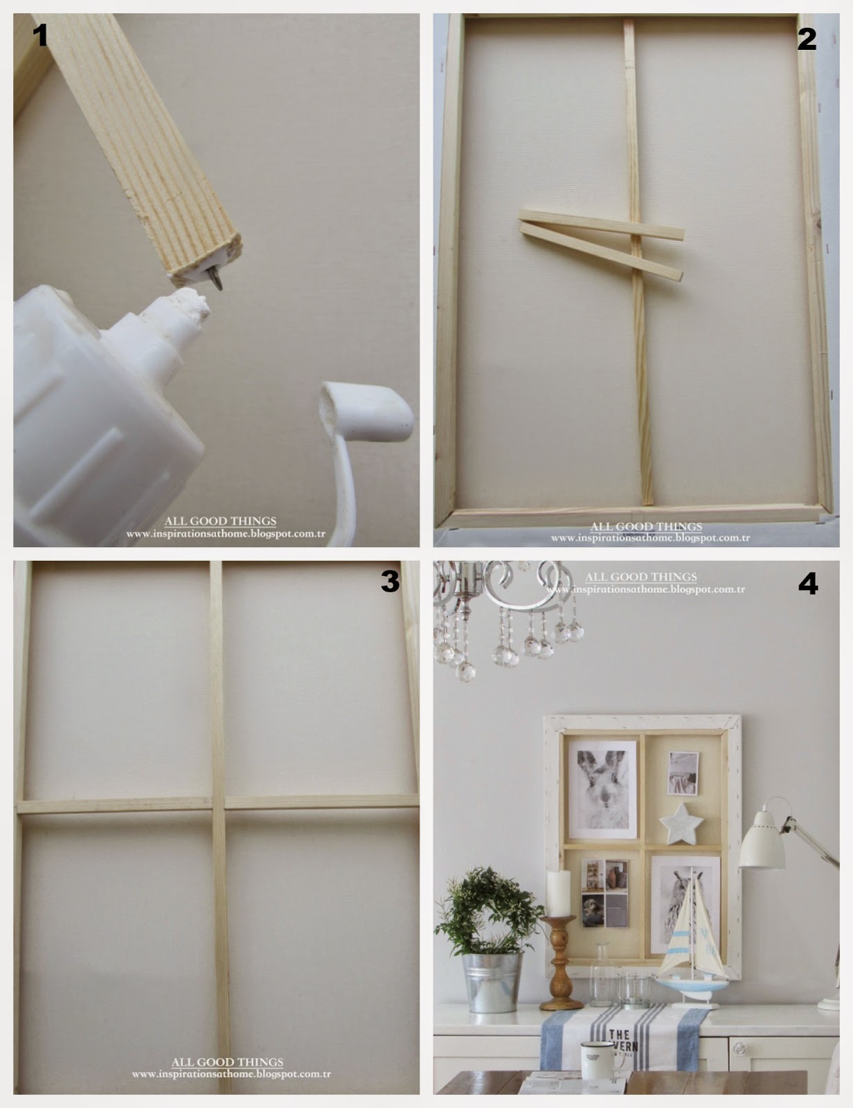 inspirations at home Tuvalden Pano Kendin yap / Canvas BoardDIY