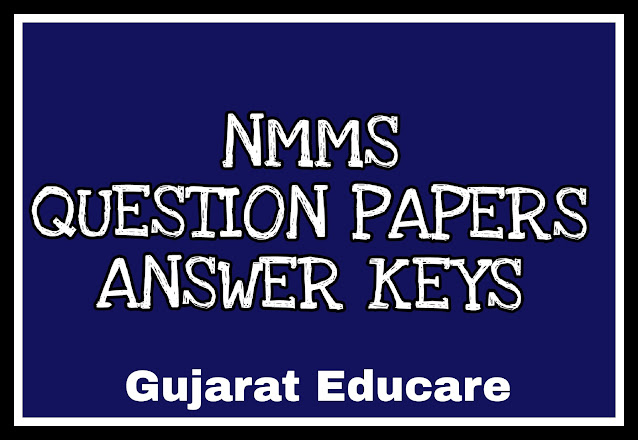 NMMS PREVIOUS PAPERS AND ANSWER KEYS