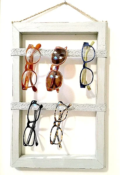 DIY  Easy Repurposed Eyeglass Storage. Homeroad.net