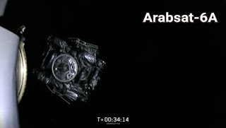 أول صورة بعد تثبيت القمر الصناعي السعودي Arabsat-6A في مداره