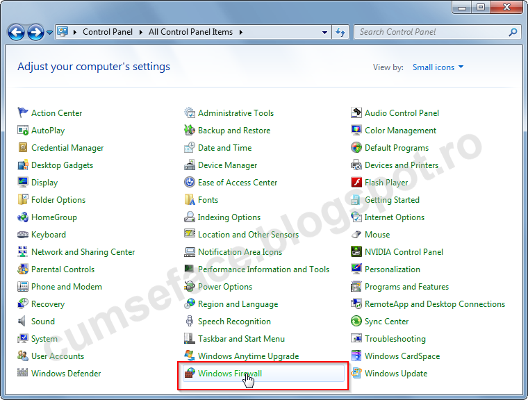 firewall programs control panel firewall programs control panel
