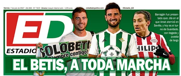 Betis, Estadio Deportivo: "El Betis a toda marcha"