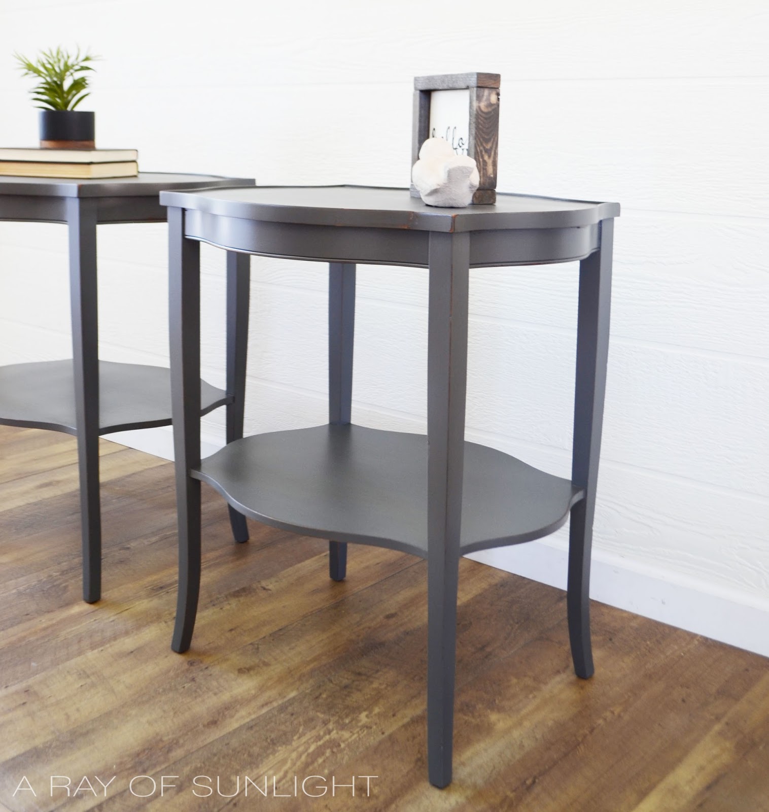 The Chic Grey Side Tables