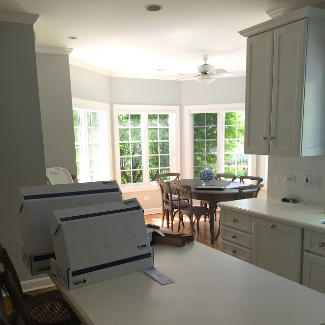 Nantucket Style Family Room and Kitchen Home with Keki