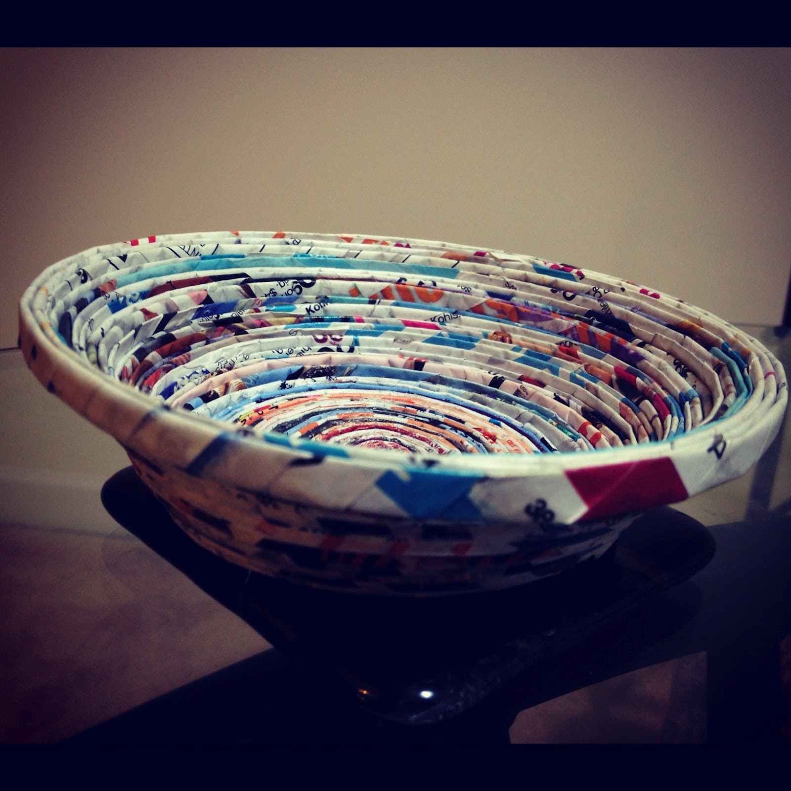 Jish Touch !! Coiled Paper Bowl..!!