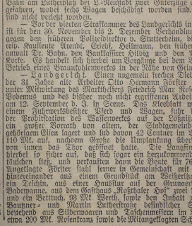 Ausschnitt - Tägliche Rundschau - wahrscheinlich Dienstag, 7. Februar 1899