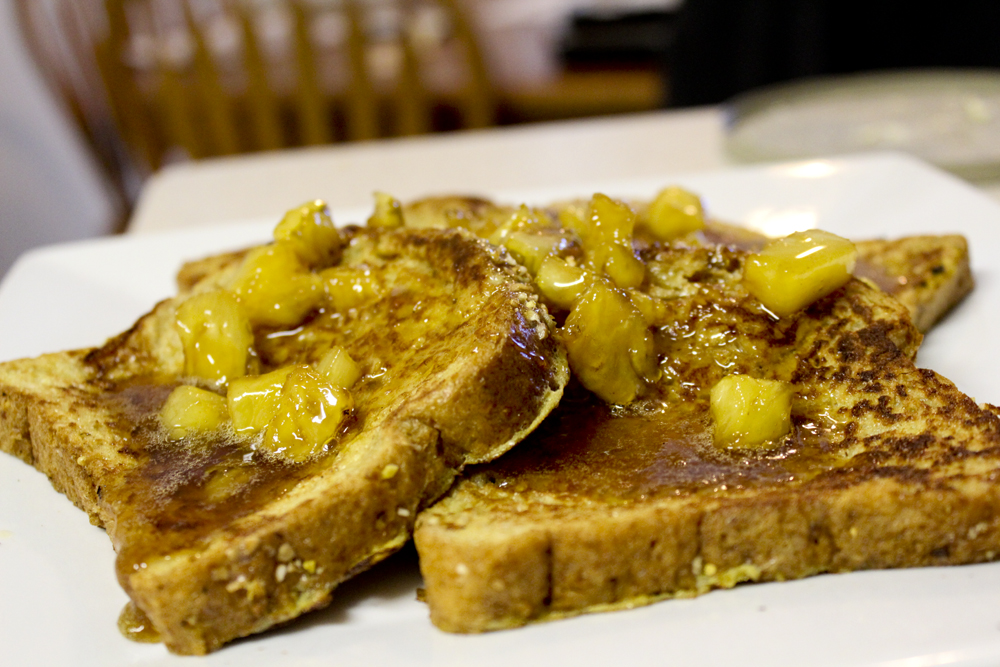 The daily Gailey Caramelized pineapple french toast )