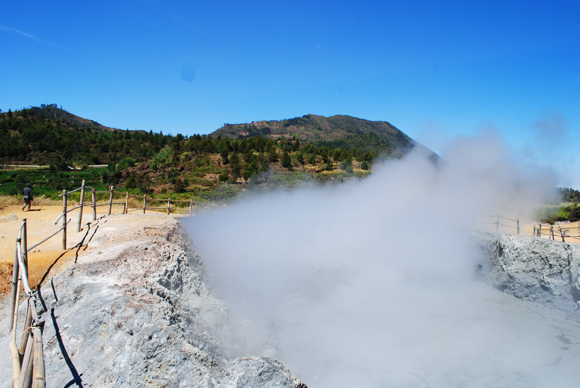 Sikidang Crater at Dieng Plateau