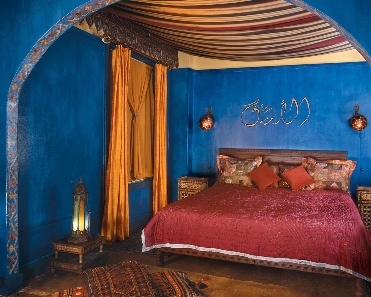 Bill Willis Red Bedroom Morocco