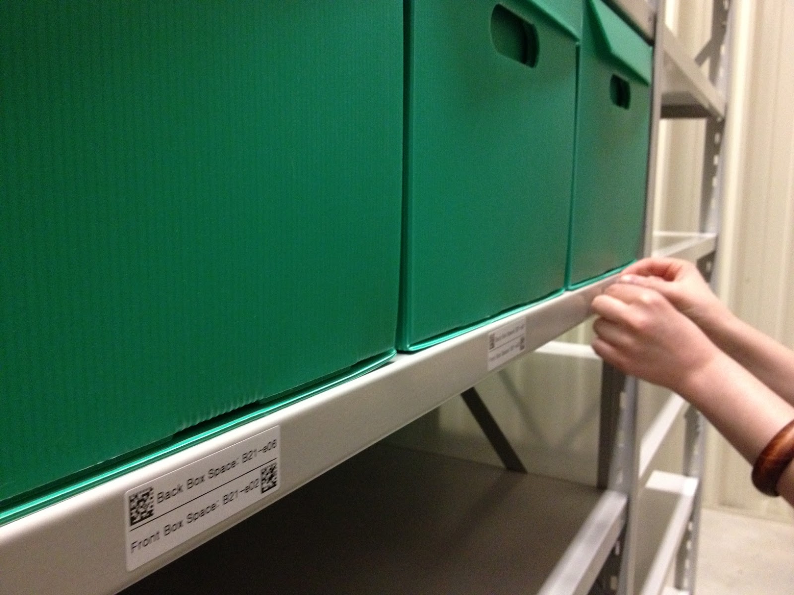 Sustainable Archaeology Shelf Labeling