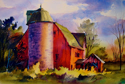 barn watercolor barns landscape watercolors paintings kathy rathburn los farm watercolorist