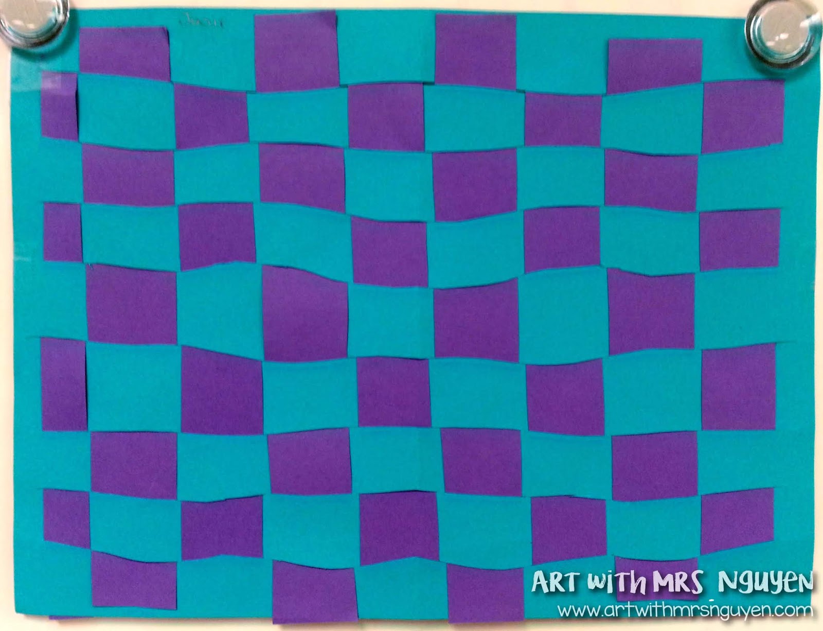 Op Art Paper Weaving (3rd and 5th) Art with Mrs. Nguyen