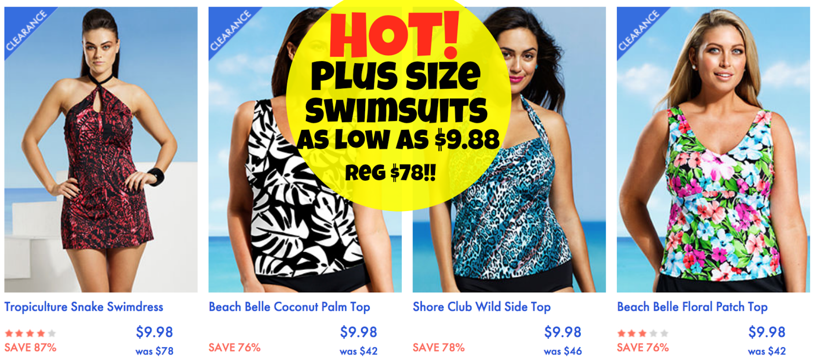 *HOT!* SwimSuitsForAll: up to 87% Plus Size Swimsuits + FREE Shipping ...