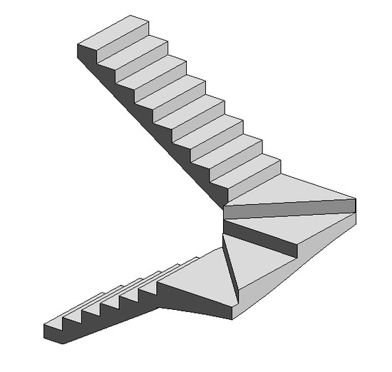 Enjoy Revit Stair Landing with Treads.