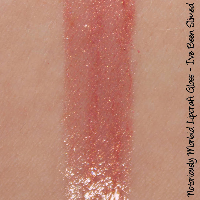 Notoriously Morbid I've Been Slimed Lipcraft Lipgloss Swatches & Review