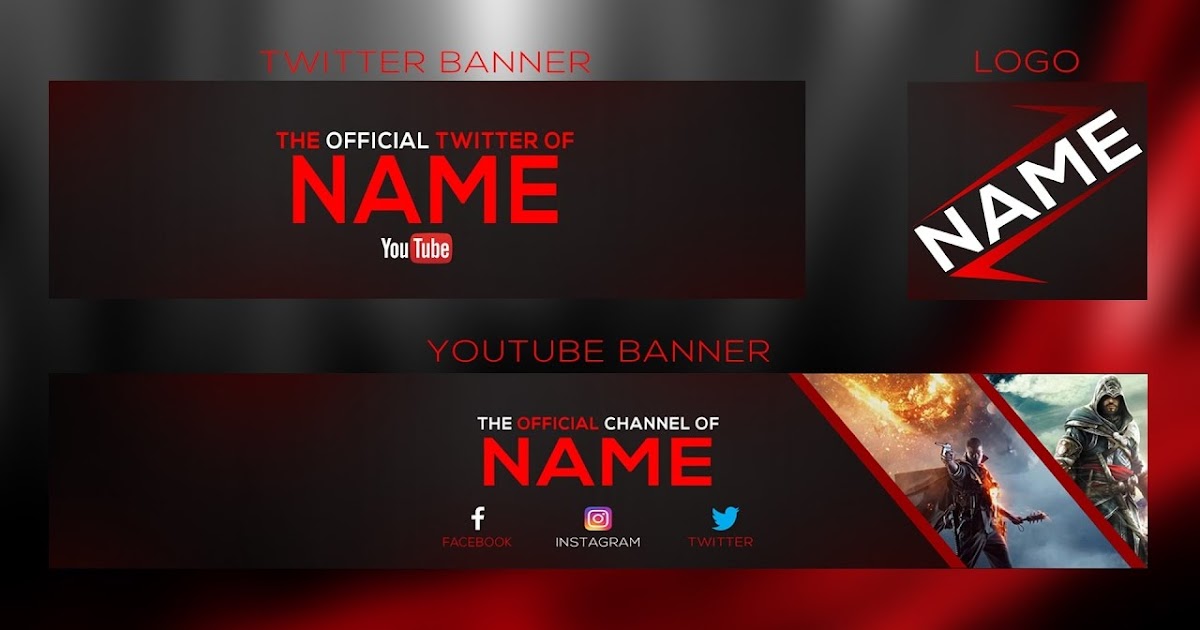 Free YouTube Banner PSD - The PSD Hub