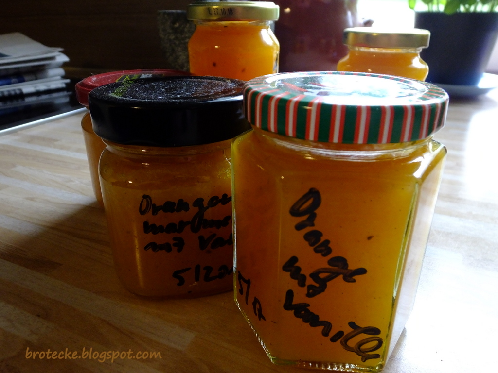 Dagmar&amp;#39;s brotecke: Orangenmarmelade mit Vanille