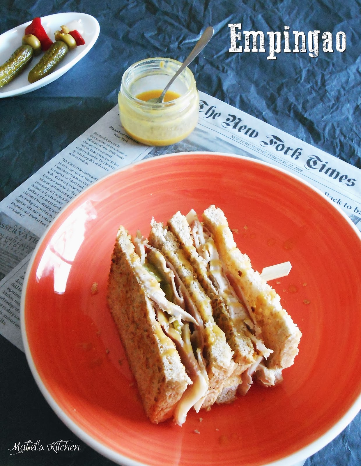 Empingao o Sandwich Cubano. Mabel's Kitchen