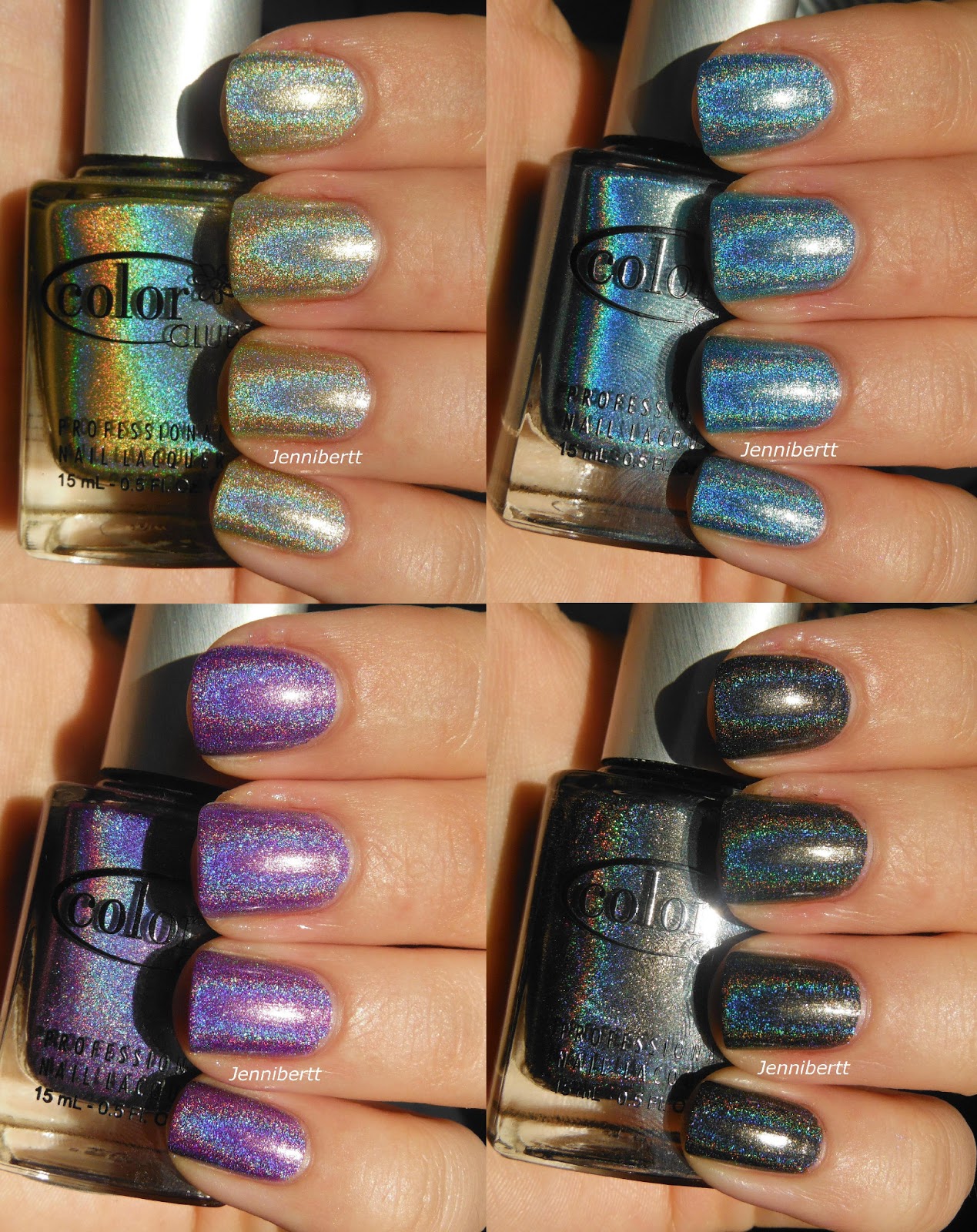 Jennibertt's Nails Halo Hues Swatches Part 2 and Comparisons