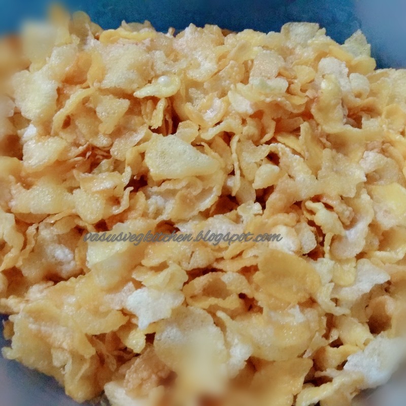 Vasusvegkitchen Corn flakes chivda, how to prepare corn flakes chivda