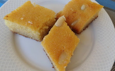 Namoura (Egg free Lebanese Cake)